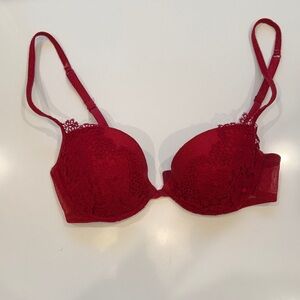 La Perla Deep Red Lace Bra